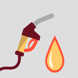 Manguera de gasolina en caricatura
