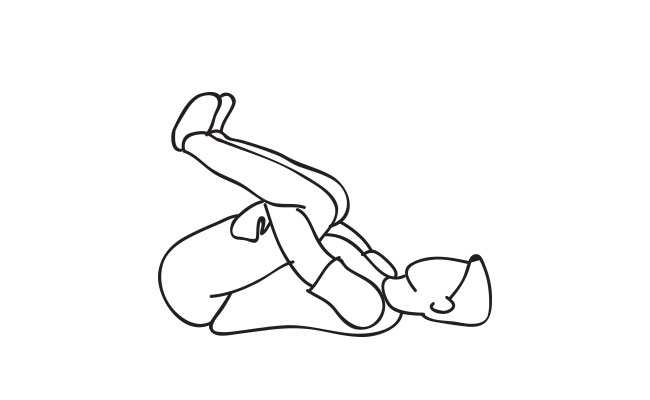 Dibujo de hombre haciendo ejercicio