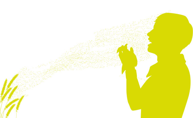 Ilustración de persona estornudando